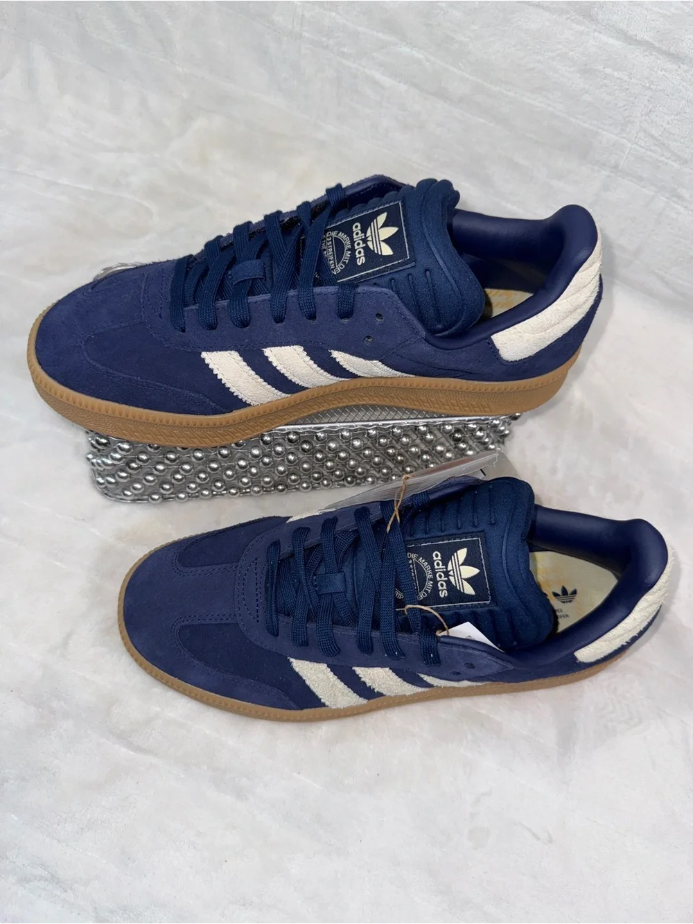 Adidas Samba XLG Navy Suede Sneakers Men’s 11.5 Women’s 12.5 JQ2885 NWT